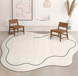 Milk White Carpet, Imitation Cashmere Shaped Cloud Carpets, Living Room, Room decor preppy, Thickened Decorative Rug