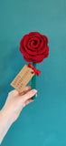 Valentine's Rose, Valentine's Gift, Artificial Rose Flower Ornament, Artificial Flowers, Romantic Gift, Personalised Valentine's Present