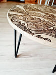 Oak wood coffee table - Wave