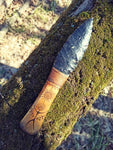 Stone knife. Shaman. Ritual knife