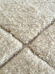 Real Moroccan carpet Beni Ouarain in ecru wool 300/215cm