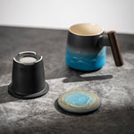 Coffee Mug Japanese Hand-crafted Handmade Ceramic Kiln Glazed Unique Pattern, Colour & Texture Mugs