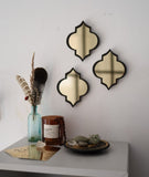 Moroccan Mirrors, Set of 3, Gold