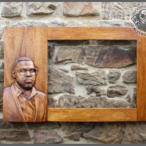 Example of Realistic Custom Portrait, Wood Carving Frame, Wooden Picture, Wall Home Decor, Personalise Fine Art Carving, Wall Hanging Gift