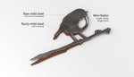 Baby Robin metal bird art mini Silhouette Patina Rusty Garden Art Ornament Mild Steel Free Shipping