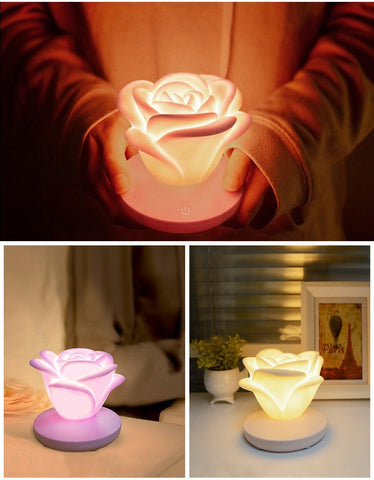 Rose Shaped Night Lamp | Valentine's Day Gift | Gifts For Her | Anniversary Gift