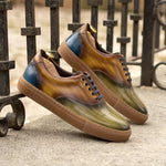 Patina Sneakers For Men and Women, Luxury Leather Sneakers