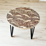 Oak wood coffee table - Wave